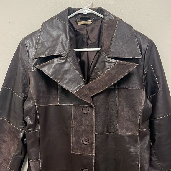 Leather Patchwork Jacket - Picture 5 of 7